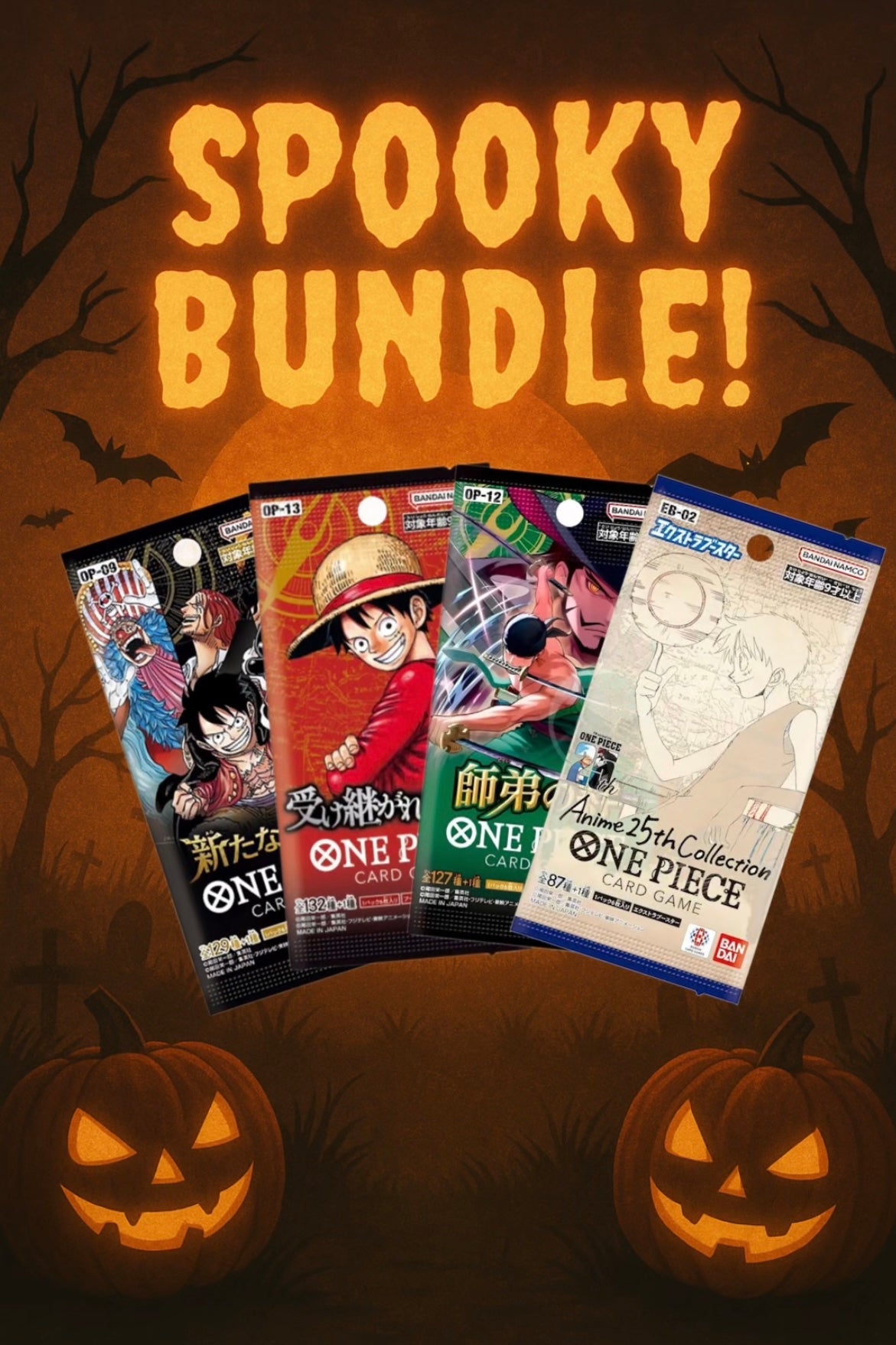 Spooky bundle!-bundle da 4 buste One Piece(JAP)