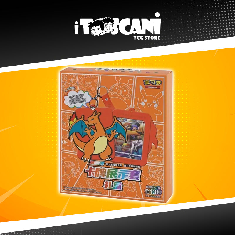 Pokémon Box: Charizard Blind Box  Chinese con portachiavi Pokémon casuale (CN)