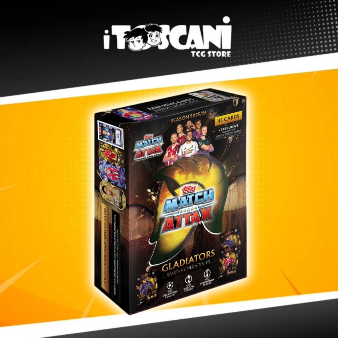 TOPPS MEGA TIN GLADIATORS 3 25/26