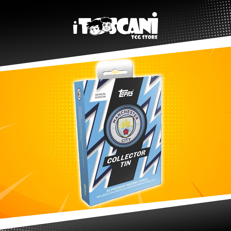 TOPPS COLLECTOR TIN MANCHESTER CITY 25/26
