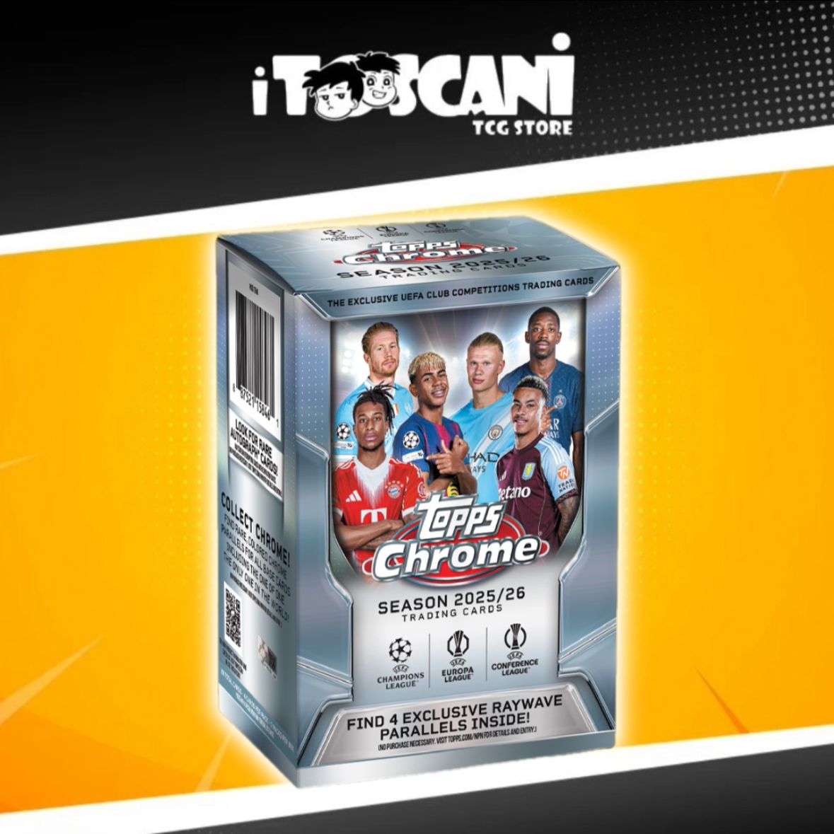 Topps Chrome UEFA Club Competitions - UCC 
Value Box 2025/26